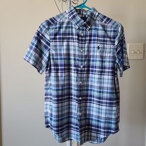 Boys Large (14-16) Ralph Lauren Short Sleeve Button-down Shirt